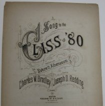 Sheet Music Song To The Class of 80