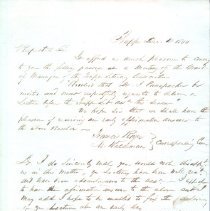 Letter to Isaac A. Pennypacker from Frank Royer