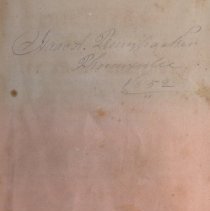 Book Uncle Tom's Cabin, Vol. II, inscription