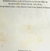 Book Uncle Tom's Cabin, Vol. II, copyright