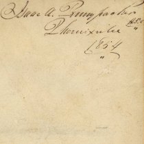 Book Types of Mankind, inscription