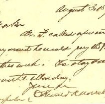 Postal card to Samuel W. Pennypacker from Edward R. Morrell