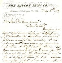 Letter to Samuel W. Pennypacker from George W. Whitaker