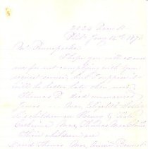 Letter to Samuel W. Pennypacker from R. H. Vanderslice, page 1