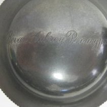 Lid with Bevan Aubrey Pennypacker engraved on it