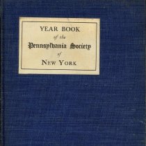Book, Yearbook of the Pennsylvania Society of New York, cover