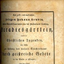 Book, Wahren Christenthum, title page