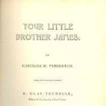 Book, Your Little Brother James, title page