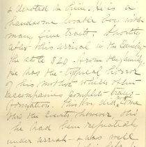 Book, Your Little Brother James, letter glued inside back cover