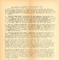 Book, Victory: An Island Tale, typed paper inserted in book