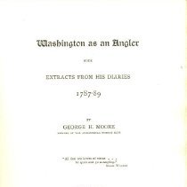 Book, Washington as an Angler, title page