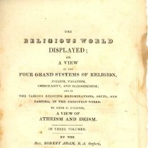 A Veiw of the four grand systems of Religion