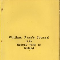 William Penn's Journal of his Second Visit to Ireland