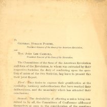 Uniting both Groups into the Society Sons of the Revolution.