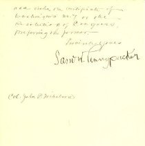 Letter from Samuel W. Pennypacker, page 3