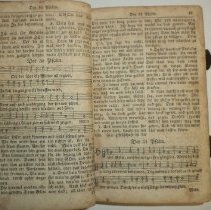 Page 12 and 13 showing music for Psalms