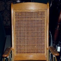 Wheelchair with cane seat and back