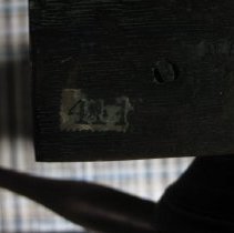Stamp of "411" on wool winder