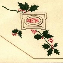 Christmas card from Mr. John Berkinbine