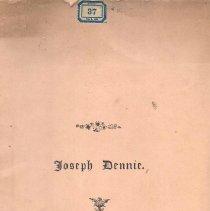 Pamphlet Joseph Dennie, cover