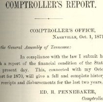 Pamphlet Report of Ed. R. Pennebaker