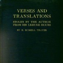 Book Verses & Translations Stolen by the Author from his Leisure Hours