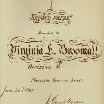 Book Sacred Poems, inscription