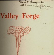 Book Valley Forge, title page