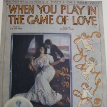 Sheet Music When You Play in the Game of Love, cover