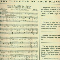 Sheet Music When We Listened to the Chiming of the Old Church Bell, back
