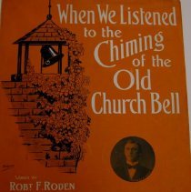 Sheet Music When We Listened to the Chiming of the Old Church Bell, cover