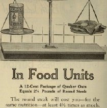 Magazine Today's Housewife October 1917, advertisement for Quaker Oats