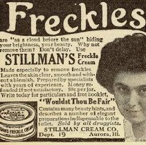 Magazine Today's Housewife October 1917, advertisement for Stillman Cream