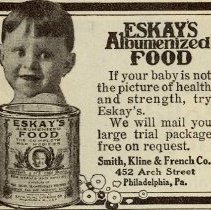 Magazine Today's Housewife October 1917, advertisement for Eskay's Food