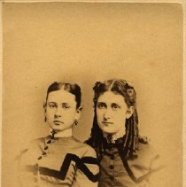 Virginia E. Broomall and a friend