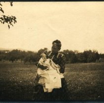 Virginia E. B. Pennypacker holding grandson Samuel W. Pennypacker II