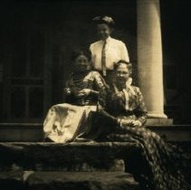 Two women and Virginia E. B. Pennypacker at Pennypacker Mills