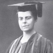 Woman in cap and gown