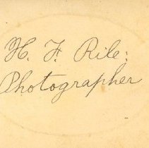 Writing on the back of the photograph