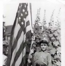 Boy with flag