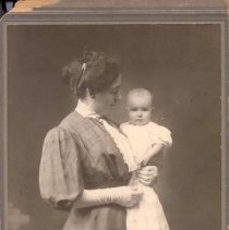 Woman holding a baby