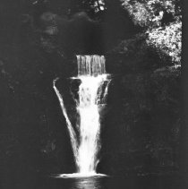 Negative of a waterfall