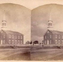 Stereograph of Falkner Swamp Reformed Church
