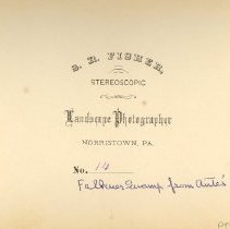 Caption on the the back of the stereograph
