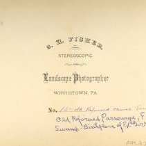 Caption on the the back of the stereograph