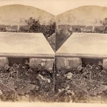 Stereograph of tombstone of Dr. Henry M. Muhlenberg, Trappe