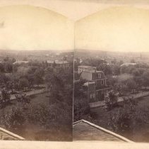 Stereograph of view from Prospect Terrace, Collegeville