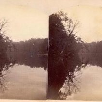 Stereograph of bathing grounds at Perkiomenville