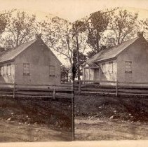 Stereograph of Providence Friends Meeting House