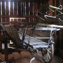 Horse drawn farm wagon